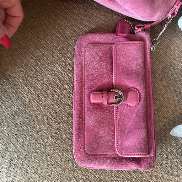 Vintage coach bag, beautiful suede - Picture 9 of 10